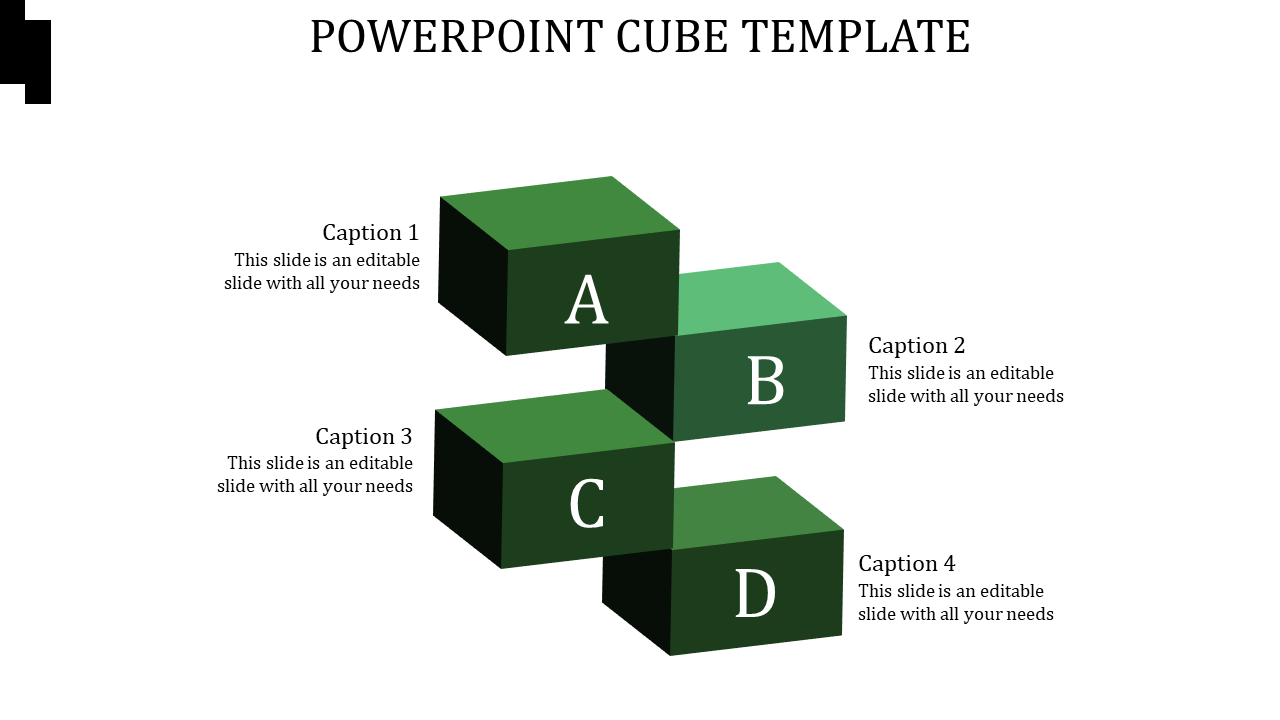 Highest Quality PowerPoint Cube template and Google slides